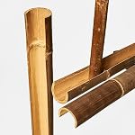 Bamboona – Bambusrohr mit Längsspalt/Zaunabdeckung/Bambusrinne/Halbscha