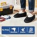 X-Large Shoe Covers Disposable [300-Pack] - Black Non-Woven Fabric Disposable Shoe Covers for Indoors, Fits Men's Size 13 | Durable, Slip-Resistant Boot Covers | Protect Floors, Shoes & Booties