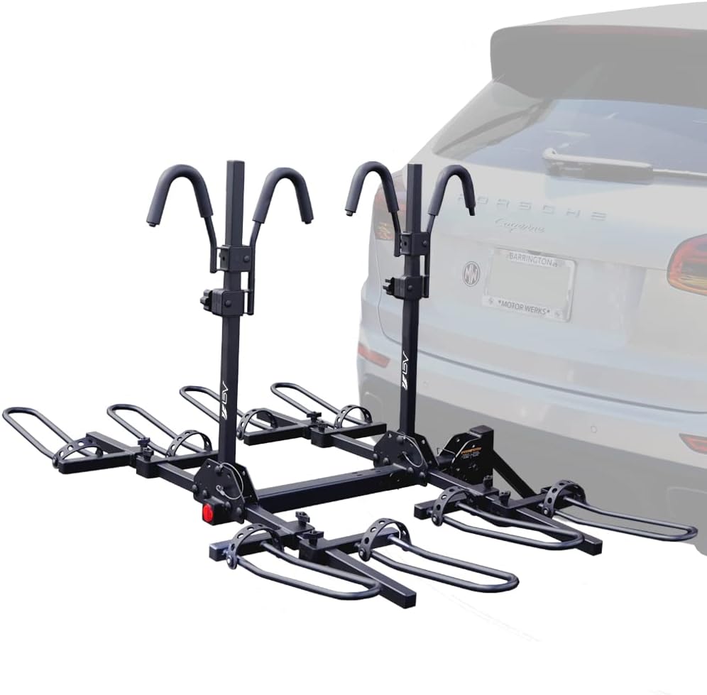 BV BV-HR 4-Bike Bicycle Hitch Mount Rack Carrier for Car Truck SUV