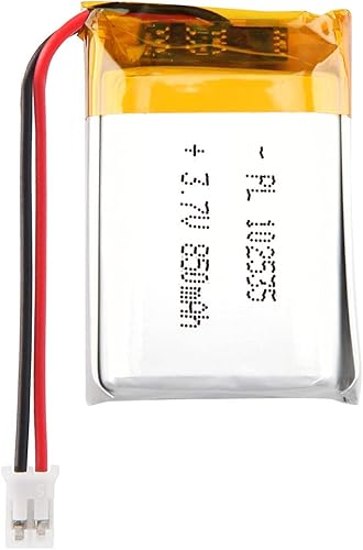 3.7V 850mAh Batería 102535 Polímero de Litio Ion Recargable Li-ion Li-Po con Conector 2P PH 2.0mm Pitch