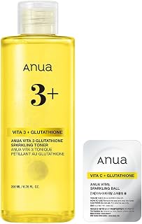 ANUA(アヌア)ビタ3グルタチオンスパークリングトナー200ml ビタミン化粧水 毛穴 角質 皮脂ケア 保湿 肌トーン 透明 うるツヤ 混合肌 乾燥肌 vitamin toner スキンケア【公式・正規品】