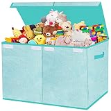 Pantryily Toy Storage Bins,Large Toy Box Chest with Lids,Foldable Stuffed Animal Toy Organizers and