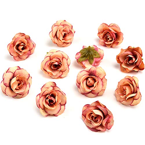 Fake Flowers Bulk Fake Roses Artificial Flowers Silk Flowers Head Wedding Home Decoration Accessories Diy Wreath Gift Scrapbooking Craft Hotsale Artificial Roses Flower Decor 30Pcs 3.5Cm (Colorful) #TOP3