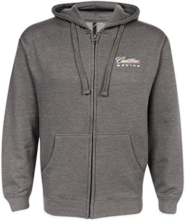 Cadillac Men's Benchmark Racing Full Zip Hoodie (Graphite, XX-Large)