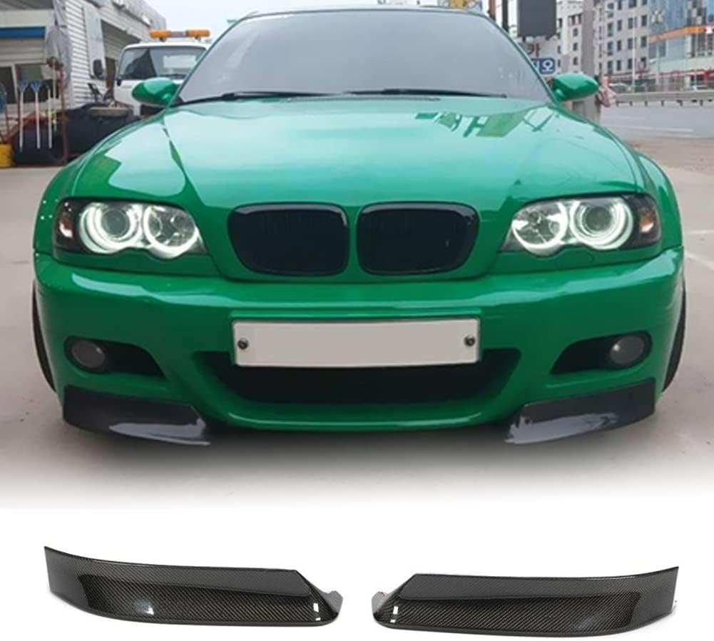 Carbon Fiber Front Bumper Splitters Aprons Flaps Flags Fits for BMW 3 Series E46 M3 Coupe 2000-2006 Front Bumper Protector Guard Cover Trim Factory Outlet