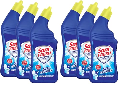 Image of Sani Fresh Toilet Cleaner- 1L x (Pack Of 6) | Advanced Thicker Formula | Removes Toughest Stains | Provides Long Lasting Freshness