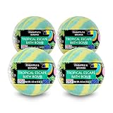 Nature's Beauty Tropical Escape, Pineapple & Coconut Scent Bath Bomb Multi-Pack - Natural Hand Craft