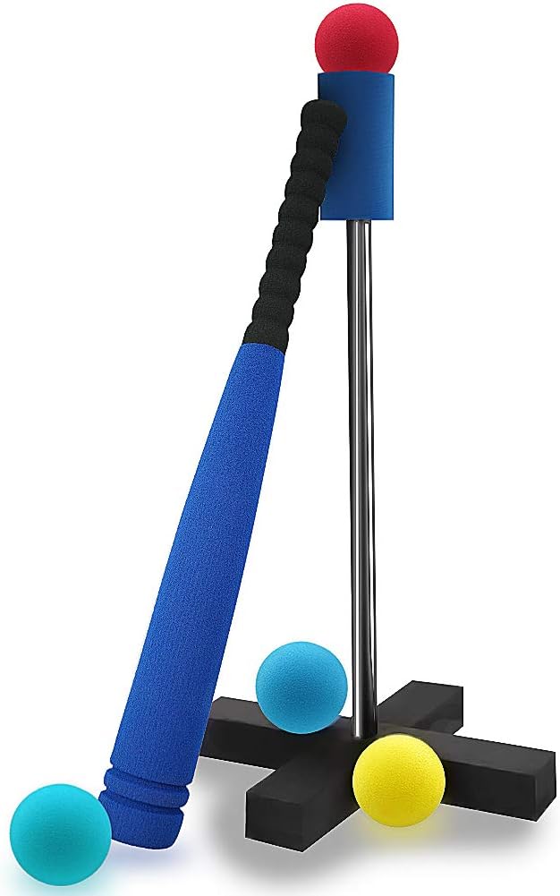 (アワンキー) Aoneky バッティングティー ティーボールセット 野球バット スポンジ製 子供用 おもちゃ 安全安心