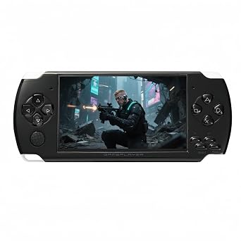 JXD Handheld Game Console 4.3 inch 8GB Built in 2000 Games for Multiple Simulators X6 Retro Video Game Console Mp3/4/Ebook TV Out Mini Hand Portable Game Player Device Holiday/Christmas GiftsBlack
