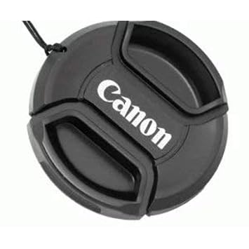 Mostos Center-Pinch Front Lens Cap for Canon, Camera Lens Cover for Canon DSLR (Thread not Included) (58)