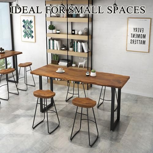 Table à café rectangulaire en bois massif 120cm gain de place