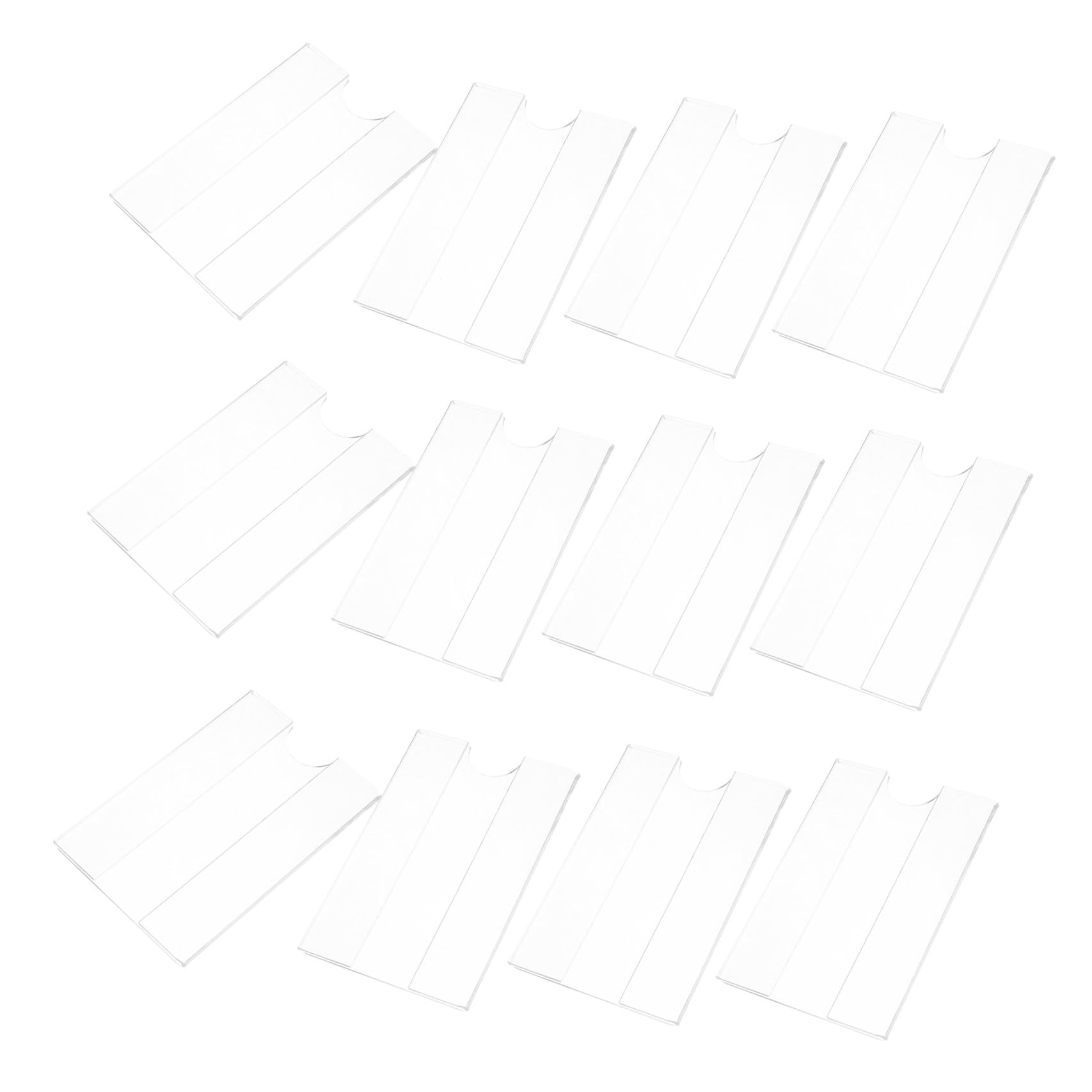 10 Sets Etikettenhalter Für Den Einzelhandel Installieren Aus Acrylmaterial Supermarkt-display Index-etiketten-clip Für Den Marktgebrauch 30 Stück * 10