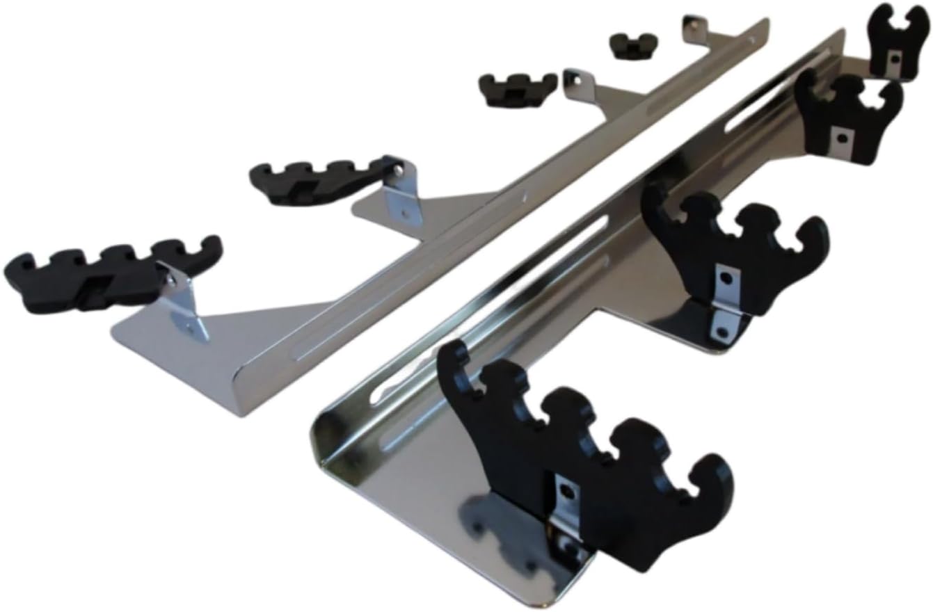 Chrome Spark Plug Wire Separator Loom Kit, For Chevy Ford Mopar V-8 350 454 Engines, Fits 7mm, 8mm, And 8.5mm Spark Plug Wires, Spark Plug Wire Separator Loom Kit Part Numb 7251