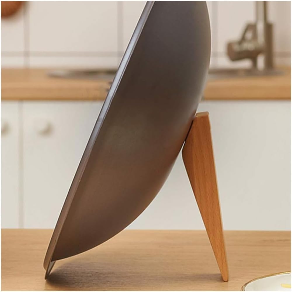 12 inch Pre-Seasoned Cast Iron Wok， Chef's Pan with Pot Ear and Handle， Standing Cover， Kitchen Tools，