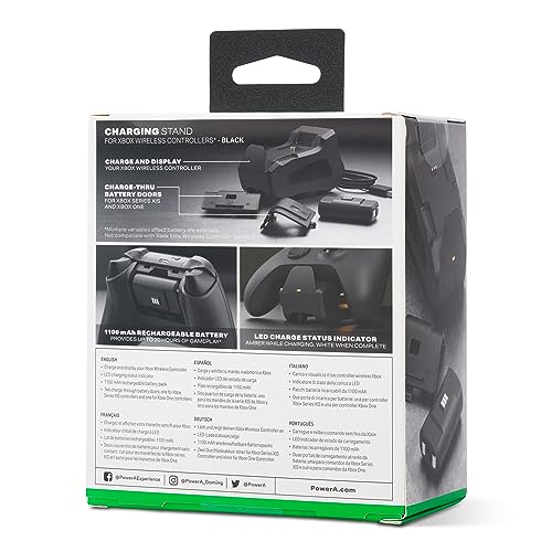 Image of PowerA Solo Charging Stand for Xbox Series X|S - Black, Works with Xbox One, Charging Station for Xbox Wireless Controller, Officially Licensed