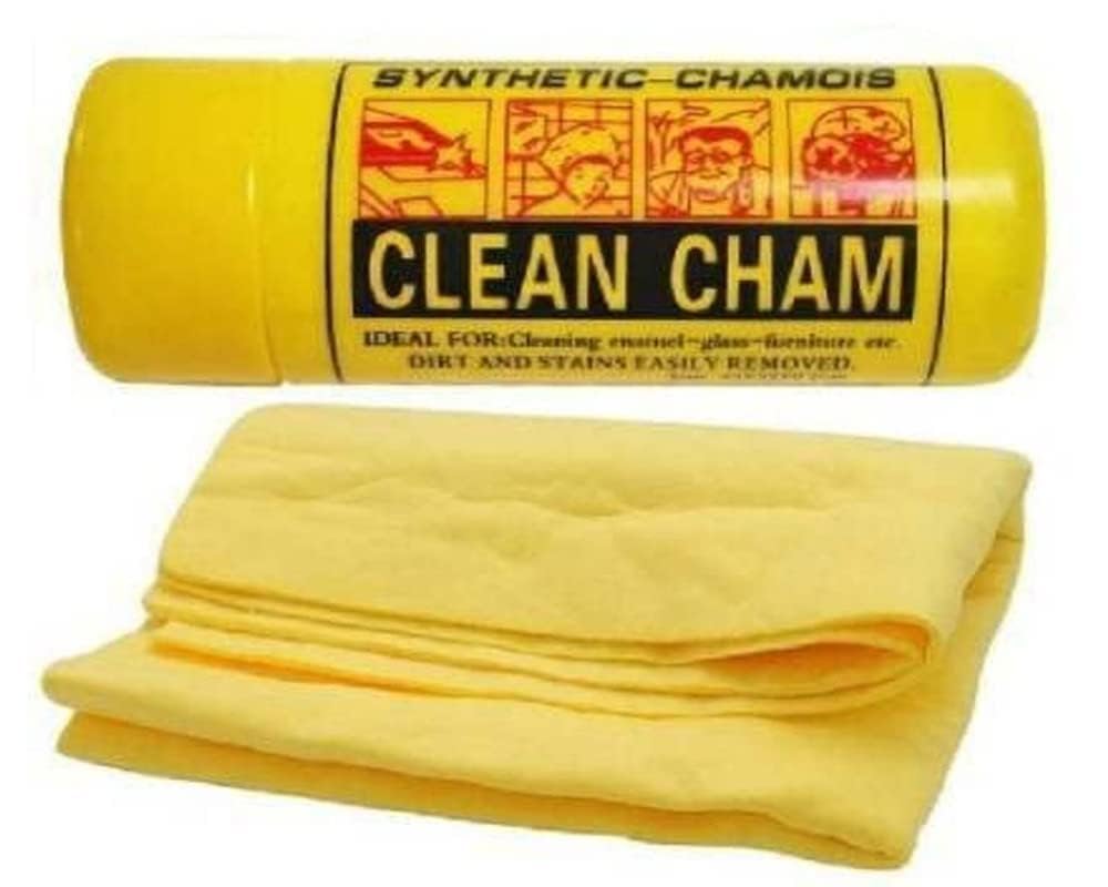 Rizniv Chamois Cloth Cleaning Car & Bikes | Super Absorbent | Drying Car Reusable Shammy Towel, Multifunctional, Dry & Wet for Glass, Furniture 43 x 32 cm (Pack of 1)