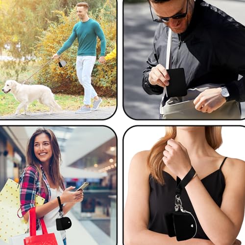 ZRRAJOY Mini Zip Around Wristlet Wallet for Women - Dual Pouch Coin Purse, Keychain & Wristlet, Small Cute Clutch for Teen Girls, Compact Organizer for Cards, Keys, and Coins(Black) ZRRAJOY Mini Zip Around Wristlet Wallet for Women - Dual Pouch Coin Purse, Keychain & Wristlet, Small Cute Clutch for Teen Girls, Compact Organizer for Cards, Keys, and Coins(Black) - Image 5