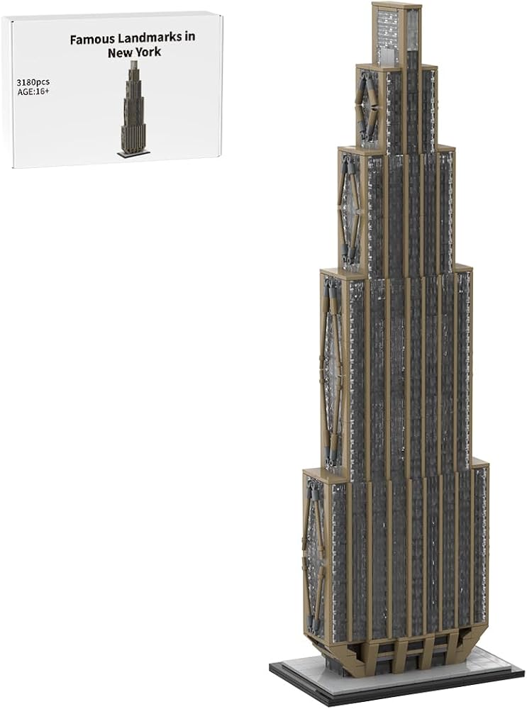 New York Architecture Building Blocks Set, 3180PCS 1/800 Scale World Famous Landmark Street View Collection Display Model Home Decor Kits, Gifts for Bricks Enthusiasts, MOC-163239 — 사진 1