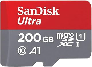 SanDisk Ultra 200GB microSDXC bis zu 90 MB/Sek, Class 10 Speicherkarte