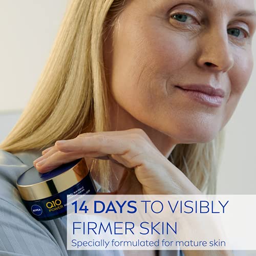 NIVEA Q10 Power 60+ Skin Anti-Wrinkle + Replenishing Day Cream (50 ml), Powerful Anti Ageing Cream, Day Face Cream with SPF15 & Q10 Power 60 + Skin Anti-Wrinkle + Replenishing Night Cream (50 ml) - Image 6