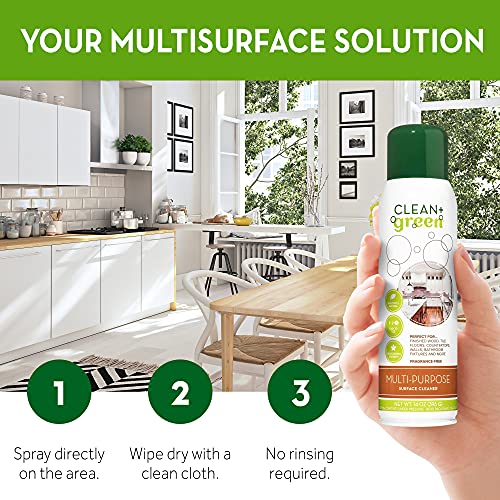 Multi-Surface Cleaning Spray and Odor Eliminator, 2 Pack, 14 oz, Unscented - Non-Toxic, Eco-Friendly Wall and Floor Cleaner for Hardwood, Tile, Countertops, Bathroom Fixtures - Premium Biodegradable, Natural Cleaning Products