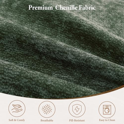 Image of Vesgantti 143.7 inch Oversized Boneless Couch, Modern 7 Seater Modular Sectional Sofa with Deep Seat, Convertible Chenille Cloud Couches for Living Room, No Assembly Required, Green