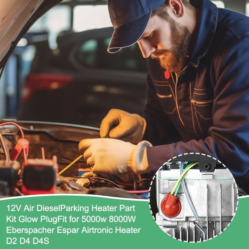Glühkerze Diesel Standheizung, Afenau 11 Stück 12V 2/5/8KW Standheizung Zubehör, Keramik Pin Glühkerze Kit, Glühkerze Standheizung, Diesel Standheizung Zubehör für Auto LKW Boot Parkheizung