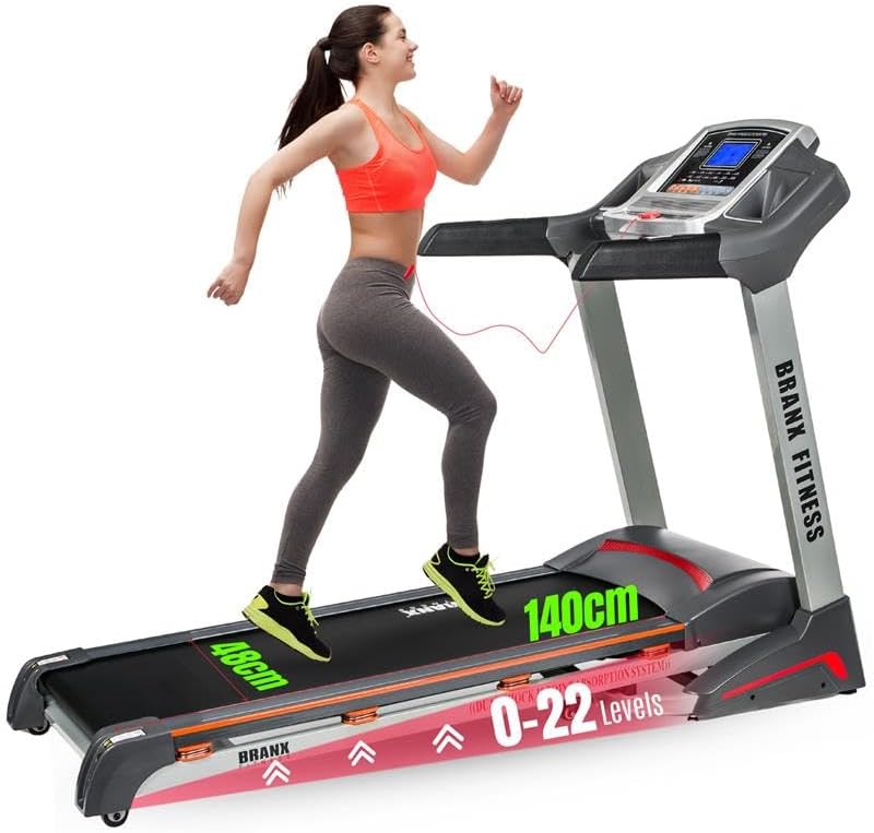 Fitness Elite Runner Pro - HUGE 140 x 48cm Running Deck - 6.5HP Foldable Treadmill with Auto Incline - Bluetooth, LCD Screen & Speakers, 21km/h Max Speed, CERTIFIED 160kg Max Capacity.