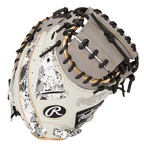 Rawlings Gr3Ho2Af Hoh Blizzard & Wizard #01 Baseball Glove Gloves, For Catchers, Size 33, Gray, For Left Throwing #TOP27