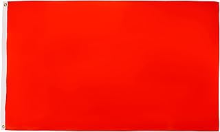 AZ FLAG - Drapeau Commissaire de course Rouge - 90x60 cm - Polyester léger - Drapeau Interruption De La Course Avec Oeillets Métalliques Intégrés - 40g