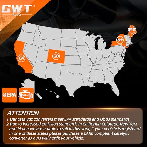 GWTAUTO Front Catalytic Converter Compatible with Chevrolet Equinox 2010–2014, GMC Terrain 2010–2014, Captiva Sport 2012–2015, L4 2.4L, High Flow Catalytic Convertor - EPA Compliant by GWTAUTO - Used condition - Image 6