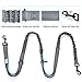 SHINE HAI Retractable Hands Free Dog Leash with Dual Bungees for Dogs, Adjustable Waist Belt Bag, Reflective Stitching Leash for Running Walking Hiking Jogging Biking (for 1 Dog)