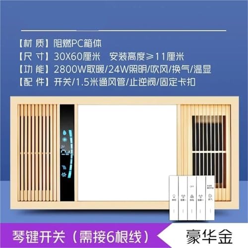 Calefactor eléctrico integrado techo 220V miniatura 5