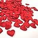 Grunyia Heart Confetti Decoration - Romantic Decor for Valentine's Day,Mother's Day,Birthday,Anniversary,Thanksgiving,Christmas,New Year (400PCS, Red)