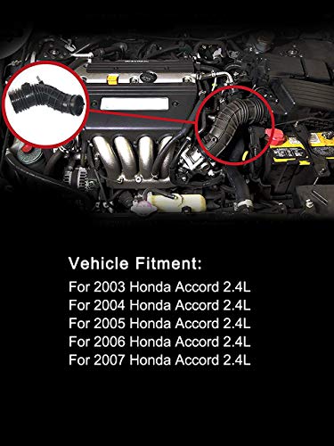 17228RAAA00 Air Intake Cleaner Hose for Honda Accord 2.4L 2003-2007 Part# 696-739 Air Flow Filter Tube