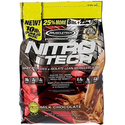image for MuscleTech Nitro-Tech Whey Protein Powder Isolate & Peptides | Protein