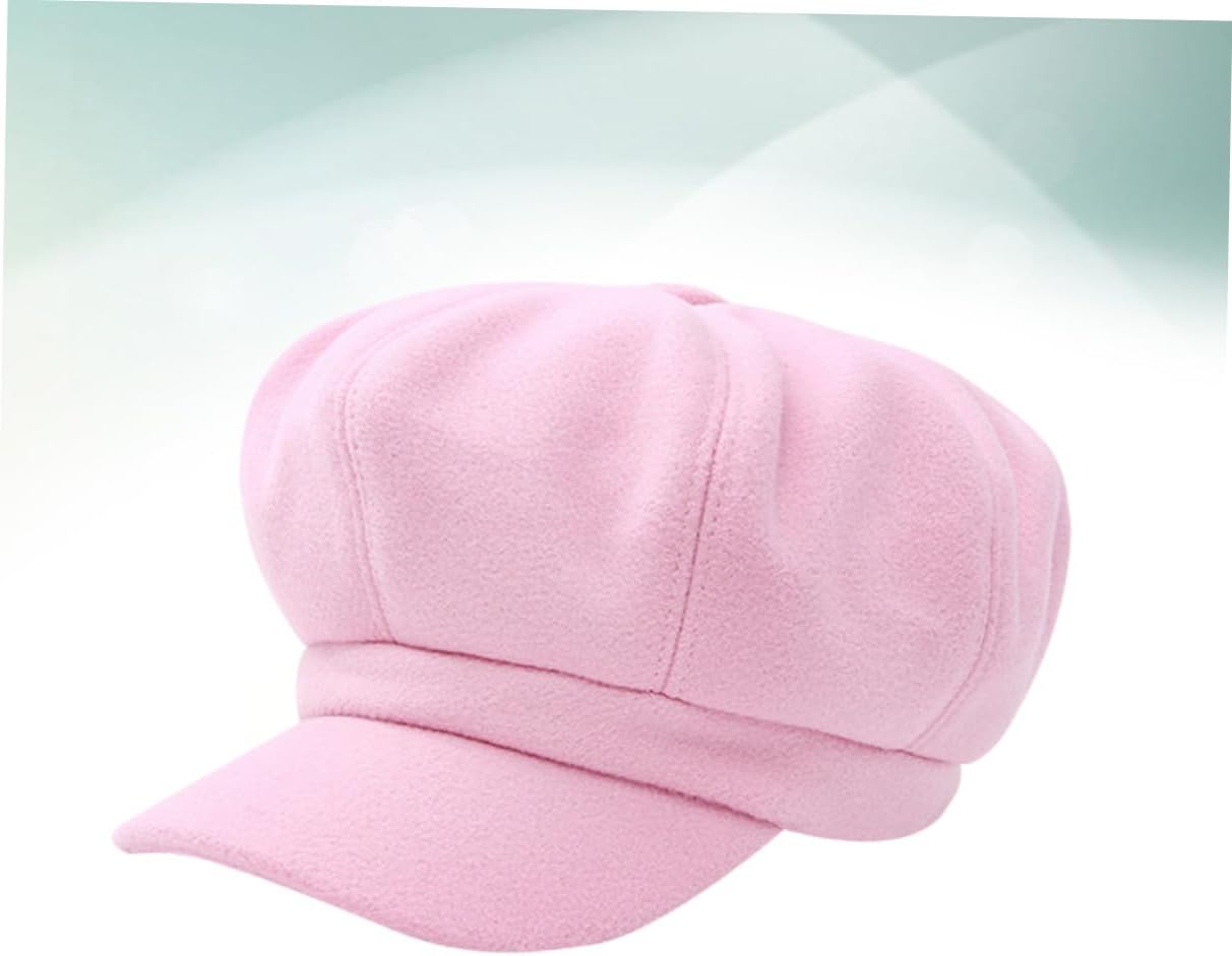 LIFKOME 2pcs Women Beanies Peaked Cap Stylish Woolen Beret for Fall Winter Accessories