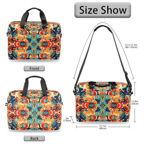 Bolso Maletín para Laptop 16 pulgadas Rojo Azul miniatura 6