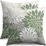 Taille : convient aux taies d'oreiller de 40 x 40 cm (sans inserts). Conseils : pour garantir un ajustement parfait de l'oreiller/rembourrage pour un moelleux idéal, nous fabriquons toutes les housses de coussin dahlia noires blanches et grises légèrement plus petites que la taille de l'insert (environ 1 à 2 cm plus petites).