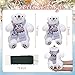 Halloscume 5 Pcs Large Christmas Polar Bear Decoration Set Christmas Tree Ornament White Polar Bear Animal Cuddly for Winter Tree Decoration(Farmhouse Scarf)
