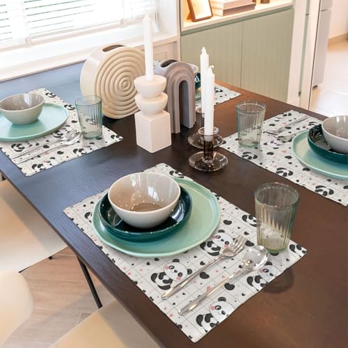 Set de table lavable motif panda pour protéger la table des enfants - 7