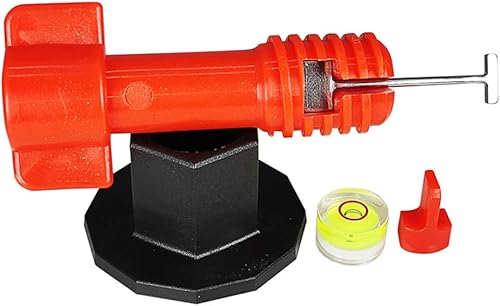 Miniatura 8 de Kit de sistema de nivelación de azulejos mejorado, espaciadores de nivelación de azulejos reutilizables con aguja de acero reemplazable, ajustadores