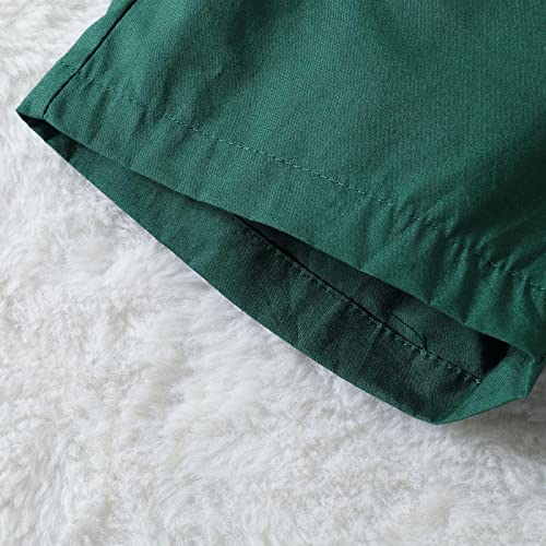 NLGToy Roupa de gravata borboleta para meninos de Natal de manga curta com estampa de Papai Noel, ca