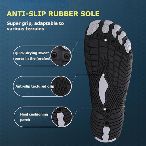 Hike Barefoot Womens Mens, Skin Pro with Copper - Grounding Allround Barefoot Shoes, Quick Dry Lightweight Slip On Athletic Shoes3