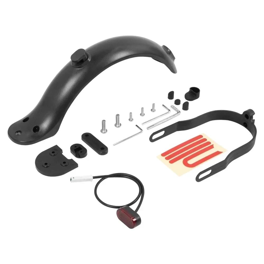 YTQMoreBNZ Electric Scooter Rear Wheel Protection Kit For M365 Pro 1S Fender, 10 Inches(Black)