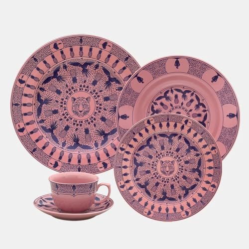 Oxford Terra Brasilis, Utopia Porcelain 20 Piece Dinnerware Set, Service for 4