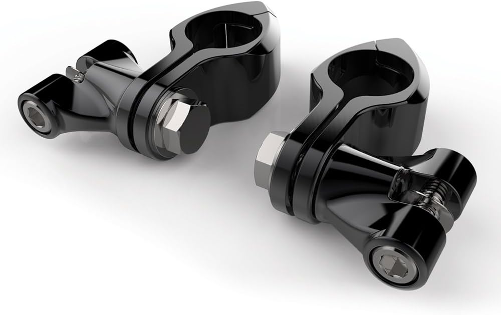 Black Hingeless Clamps with Black Clevis