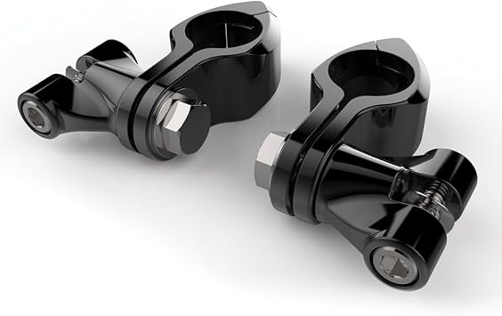 Black Hingeless Clamps with Black Clevis