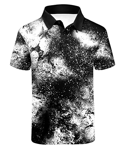 V VALANCH Men's Polo Shirts Short Sleeve Lightweight Summer Moisture Wicking Outdoor Sports Casual Collared Tennis T-Shirt