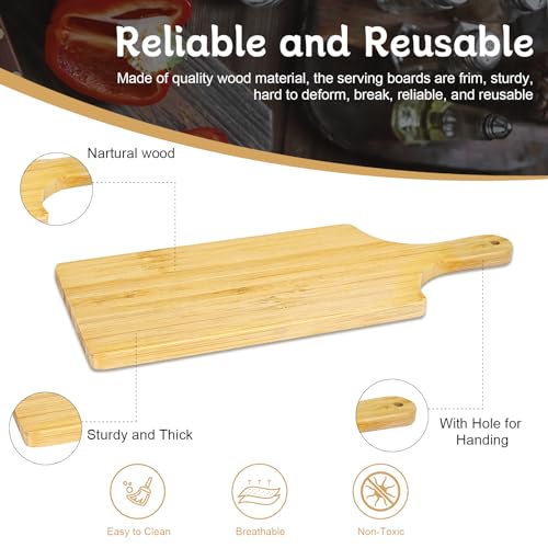 Set de 6 Mini Tablas de Cortar Rectangulares en Bambú miniatura 3